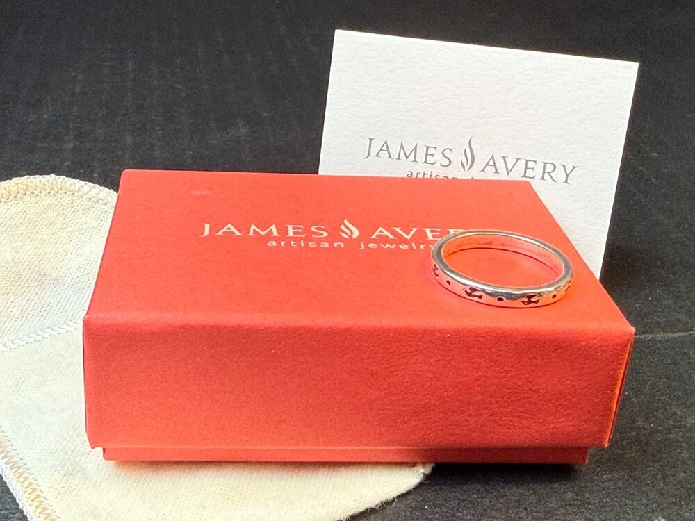 Retired James Avery Dove Stacker Ring 925 Sterling Silver Stackable Sz 9